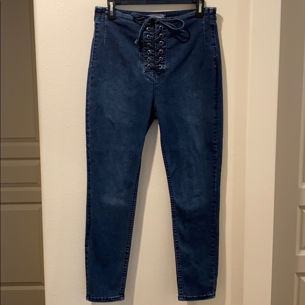 Free People stretch denim high rise jeans Size 30